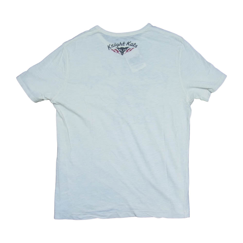 ジョンソンモータース knight kats 半袖Tシャツ オフホワイト系 M【中古】