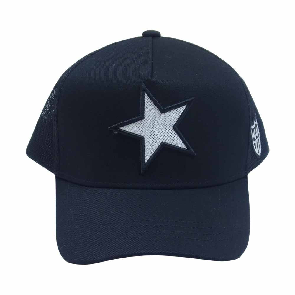 ヨシノリコタケ メッシュキャップ 444 ワッペン スター ブラック系【新古品】【未使用】【中古】