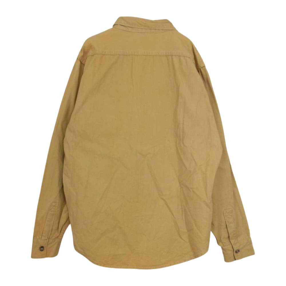 patagonia パタゴニア 70s 初期 白タグ キャンバス シャツ ブラウン系 L【中古】