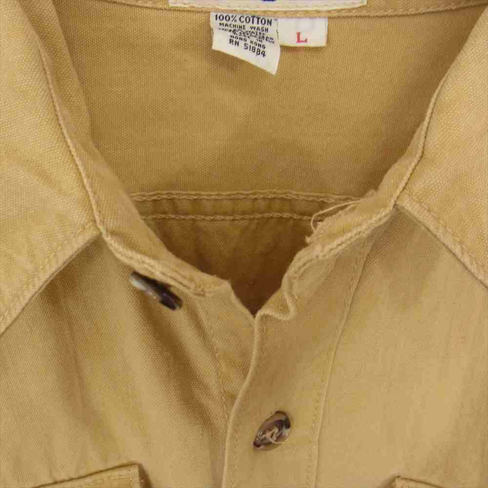 patagonia パタゴニア 70s 初期 白タグ キャンバス シャツ ブラウン系 L【中古】