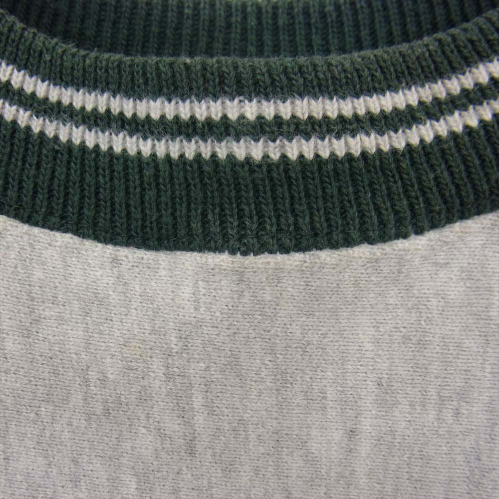 Champion チャンピオン USA製 90s 刺繍タグ リバース ウィーブ 半袖 スウェット グレー系 L【中古】