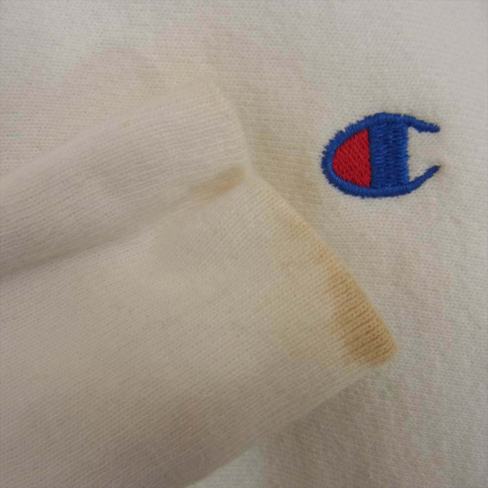 Champion チャンピオン USA製 90s 刺繍タグ リバース ウィーブ スウェット ホワイト系 S【中古】