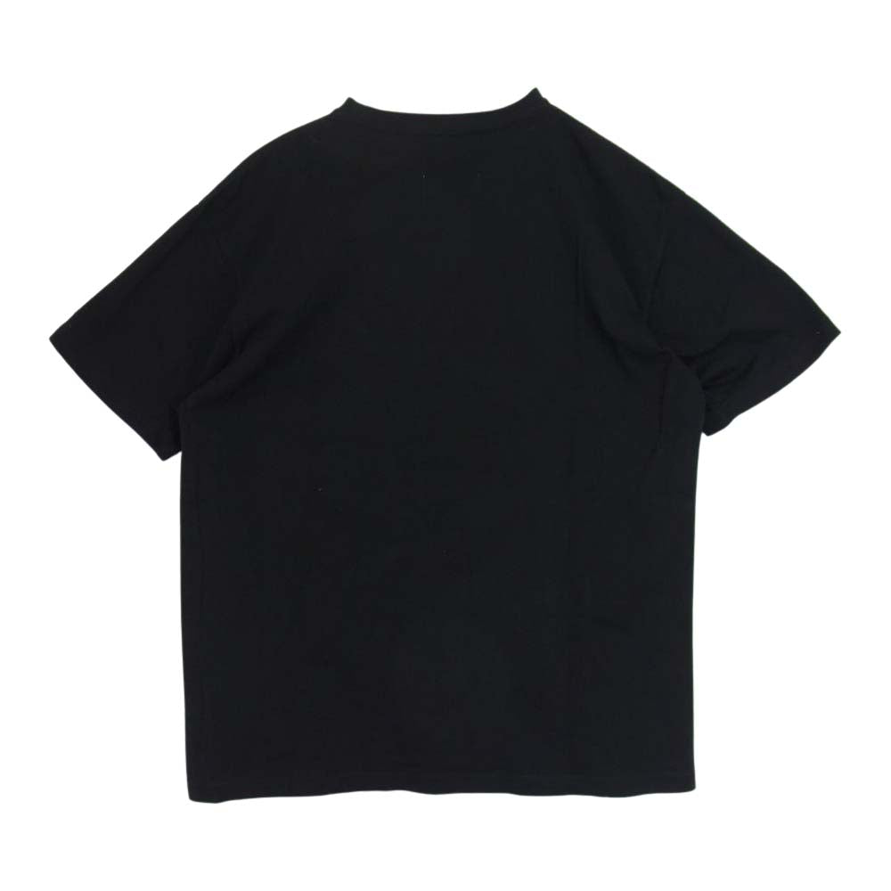 Yohji Yamamoto ヨウジヤマモト POUR HOMME New Era 21SS HD-T95-018 LOGO S/S TEE ニューエラ ロゴ刺繍 半袖 Tシャツ ブラック系 XL【美品】【中古】