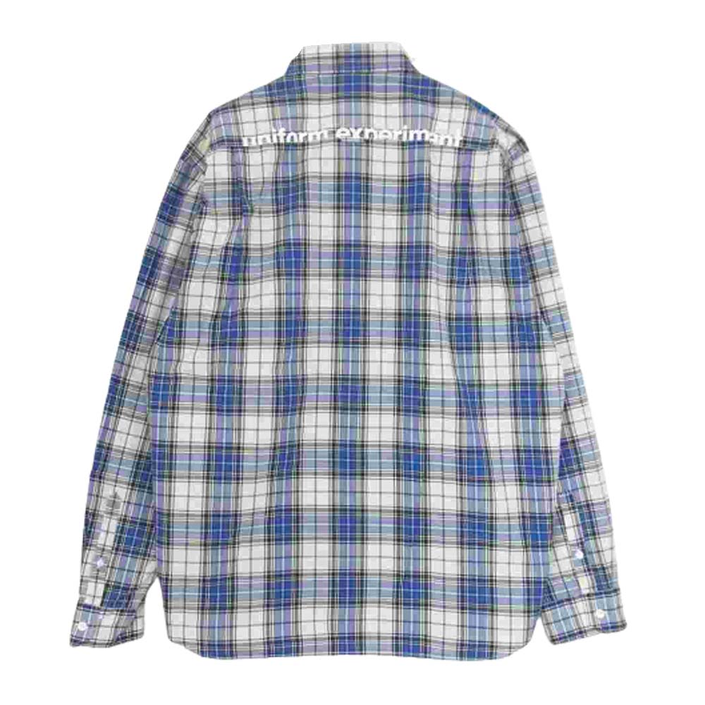 uniform experiment ユニフォームエクスペリメント UE-220028 BIG REGULAR COLLAR SHIRT ビッグ レギュラー カラー シャツ ブルー系 4【新古品】【未使用】【中古】