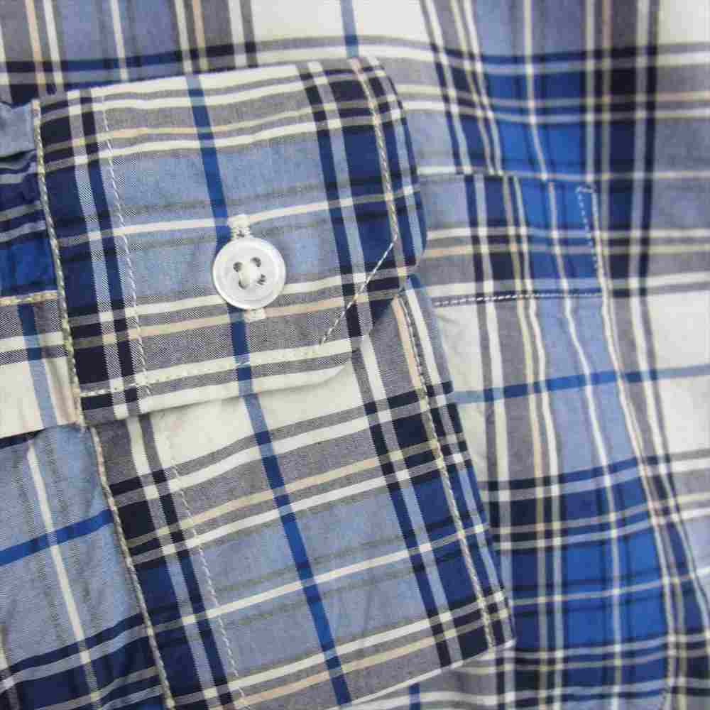 uniform experiment ユニフォームエクスペリメント UE-220028 BIG REGULAR COLLAR SHIRT ビッグ レギュラー カラー シャツ ブルー系 4【新古品】【未使用】【中古】