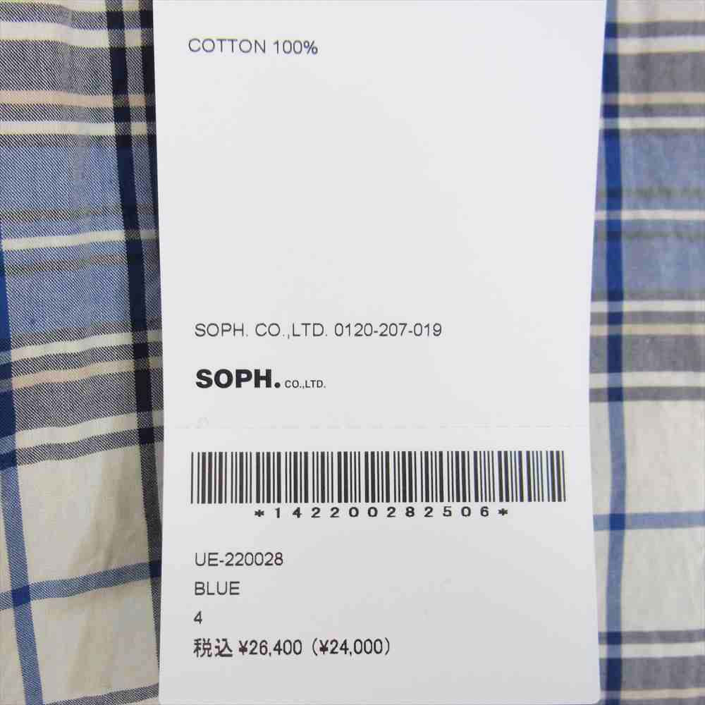 uniform experiment ユニフォームエクスペリメント UE-220028 BIG REGULAR COLLAR SHIRT ビッグ レギュラー カラー シャツ ブルー系 4【新古品】【未使用】【中古】