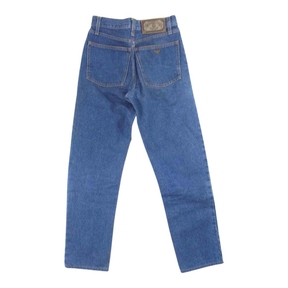 ARMANI JEANS アルマーニ・ジーンズ 国内正規品 イタリア製 GAロゴプレート ストーンウォッシュ デニムパンツ インディゴブルー系 29【中古】