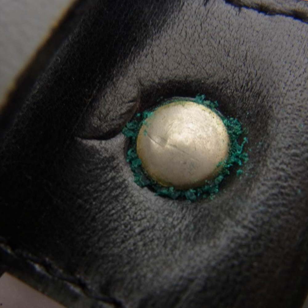 COMME des GARCONS コムデギャルソン HOMME オム 裏リボンテープ レザーベルト ブラック系【中古】