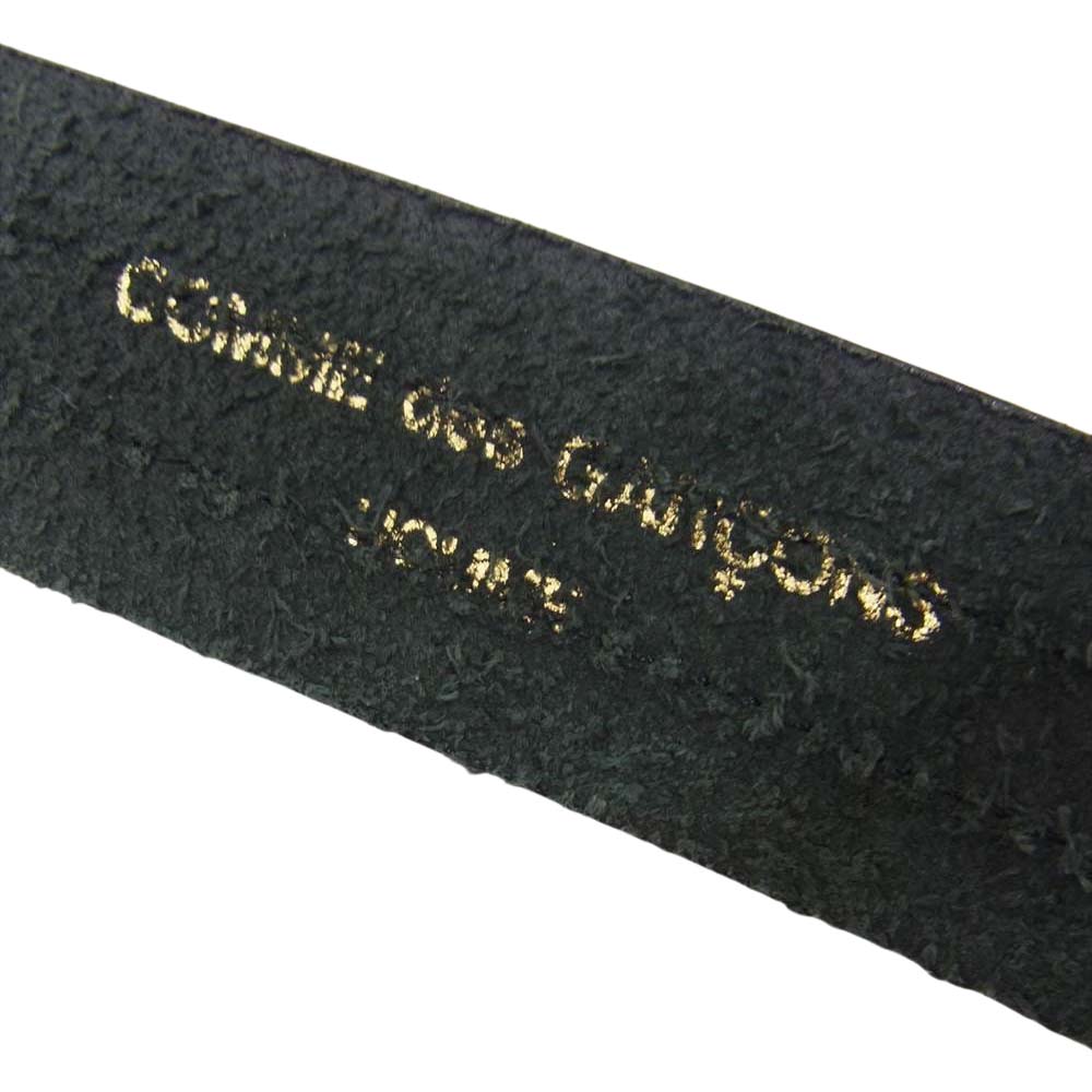 COMME des GARCONS コムデギャルソン HOMME オム リボンテープ レザーベルト ブラック系【中古】