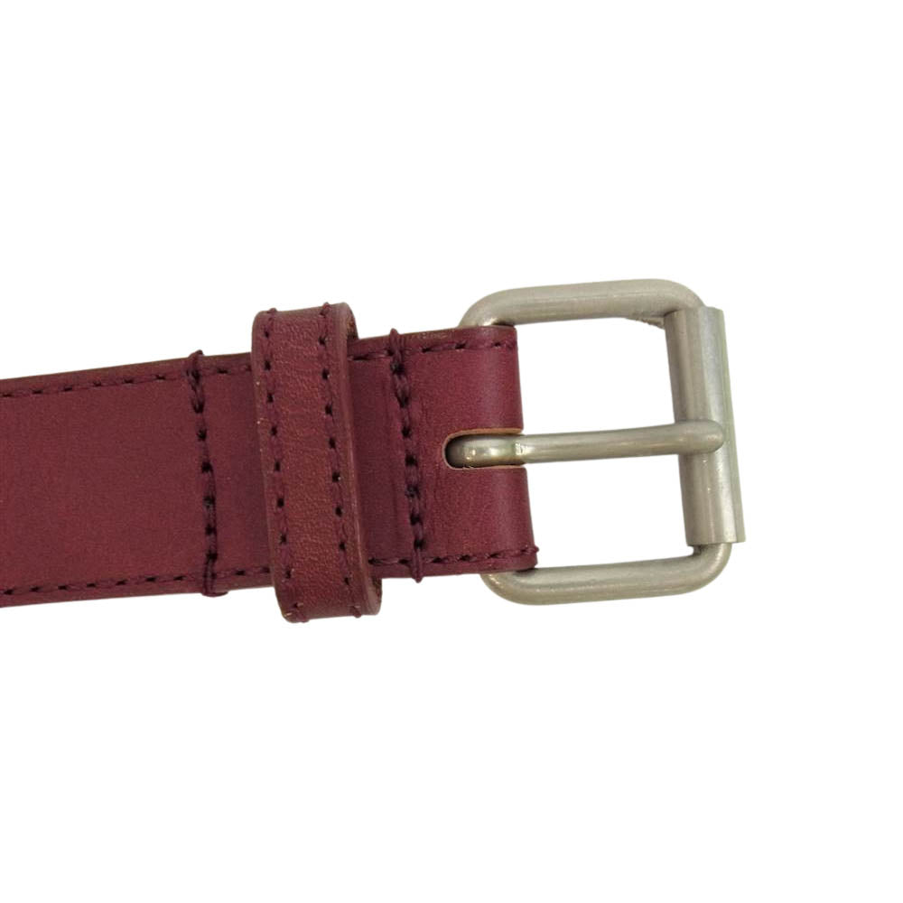 COMME des GARCONS コムデギャルソン HOMME PLUS オム プリュス レザーベルト レッド系【中古】