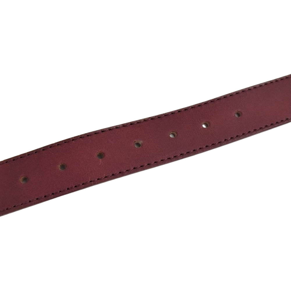 COMME des GARCONS コムデギャルソン HOMME PLUS オム プリュス レザーベルト レッド系【中古】