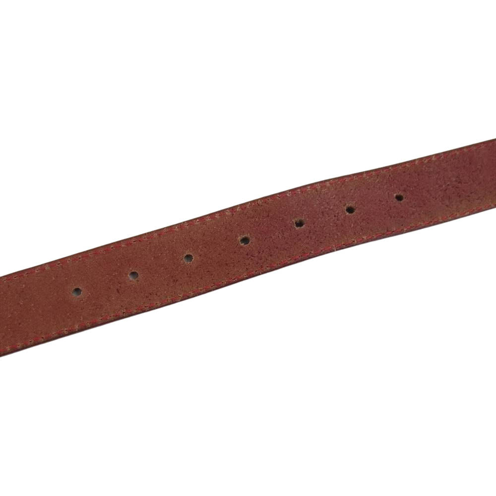 COMME des GARCONS コムデギャルソン HOMME PLUS オム プリュス レザーベルト レッド系【中古】