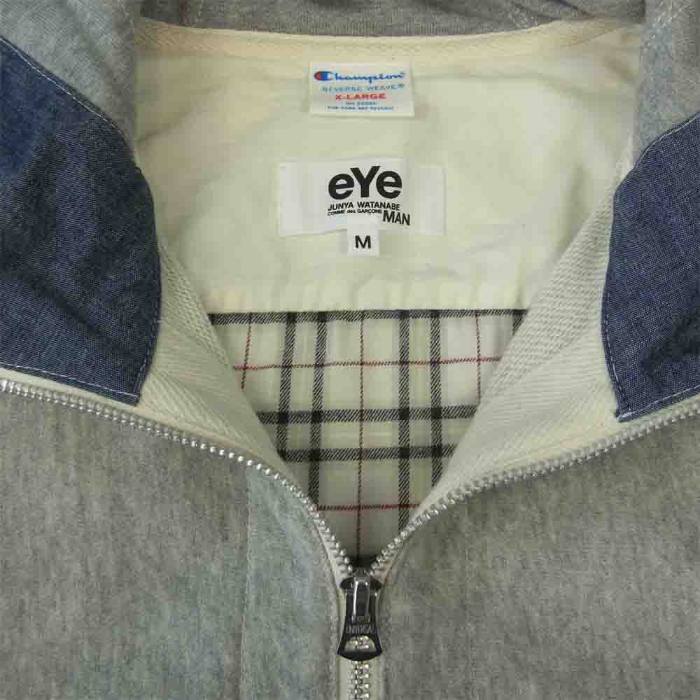 JUNYA WATANABE COMME des GARCONS MAN ジュンヤワタナベコムデギャルソンマン eye Champion チャンピオン AD2014 WO-T917 解体再構築 ジップパーカー グレー系 M【美品】【中古】