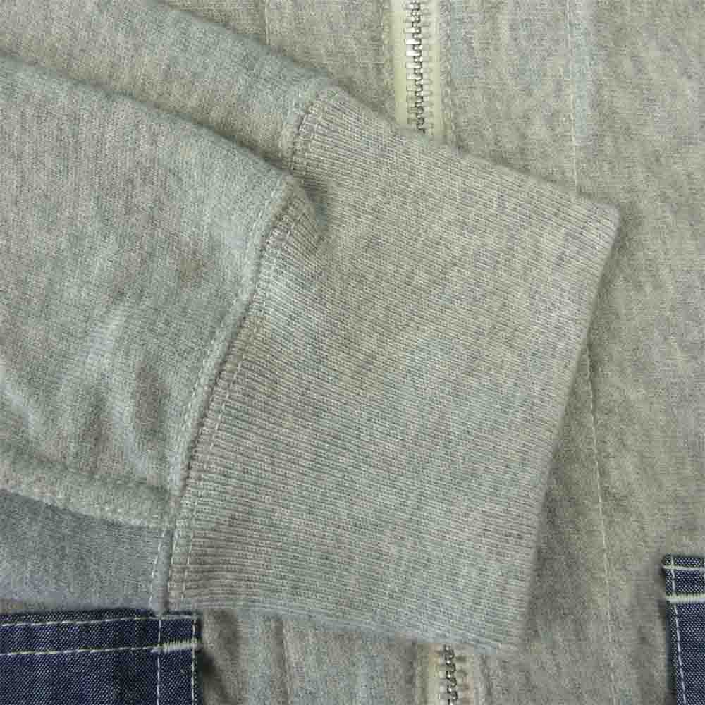 JUNYA WATANABE COMME des GARCONS MAN ジュンヤワタナベコムデギャルソンマン eye Champion チャンピオン AD2014 WO-T917 解体再構築 ジップパーカー グレー系 M【美品】【中古】