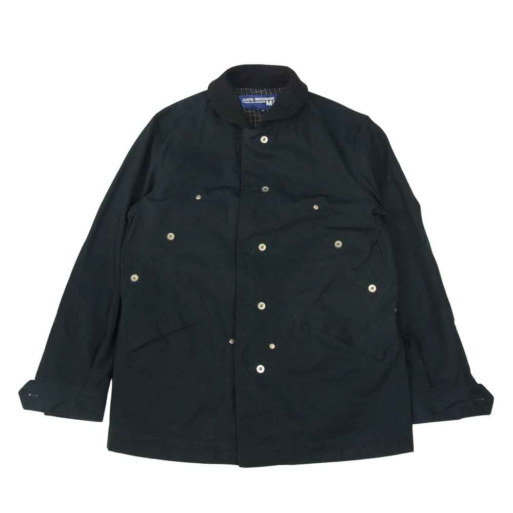 JUNYA WATANABE COMME des GARCONS MAN ジュンヤワタナベコムデギャルソンマン WM-J401 Seil Marschall リバーシブル コットンウェザー パラフィン ジャケット ネイビー系 XS【極上美品】【中古】