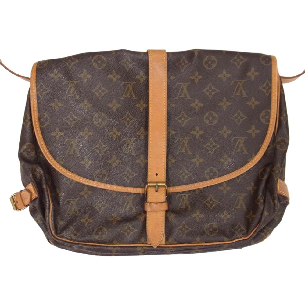 LOUIS VUITTON ルイ・ヴィトン M42254 モノグラム ソミュール 35 ブラウン系【中古】