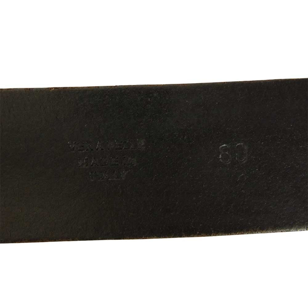 MAISON MARTIN MARGIELA メゾンマルタンマルジェラ 11ライン オールド イタリア製 レザー ベルト ブラック系 80【中古】