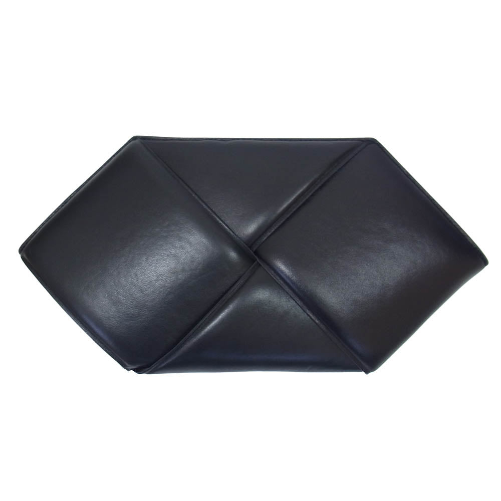 BOTTEGAVENETA ボッテガヴェネタ the pouch ナッパ マキシイントレチャート ポーチ ブラック系【中古】