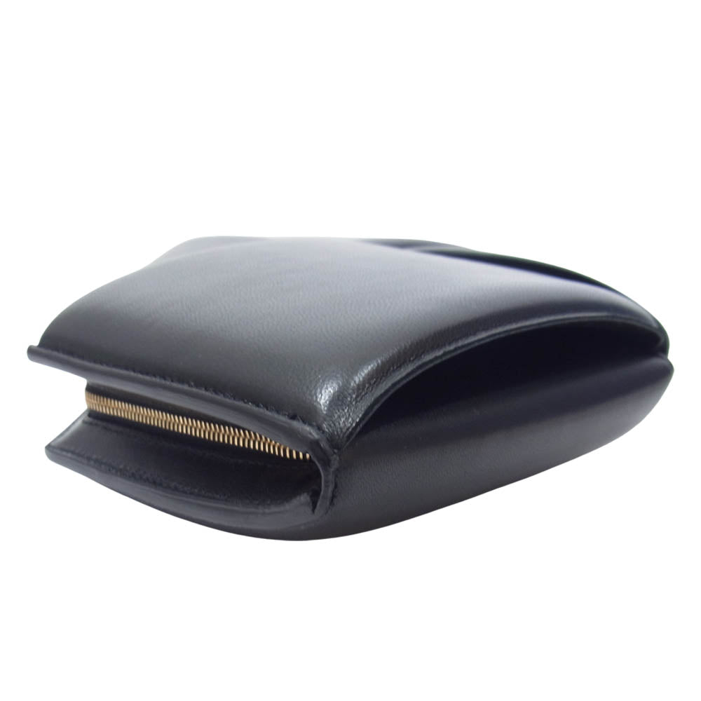 BOTTEGAVENETA ボッテガヴェネタ the pouch ナッパ マキシイントレチャート ポーチ ブラック系【中古】