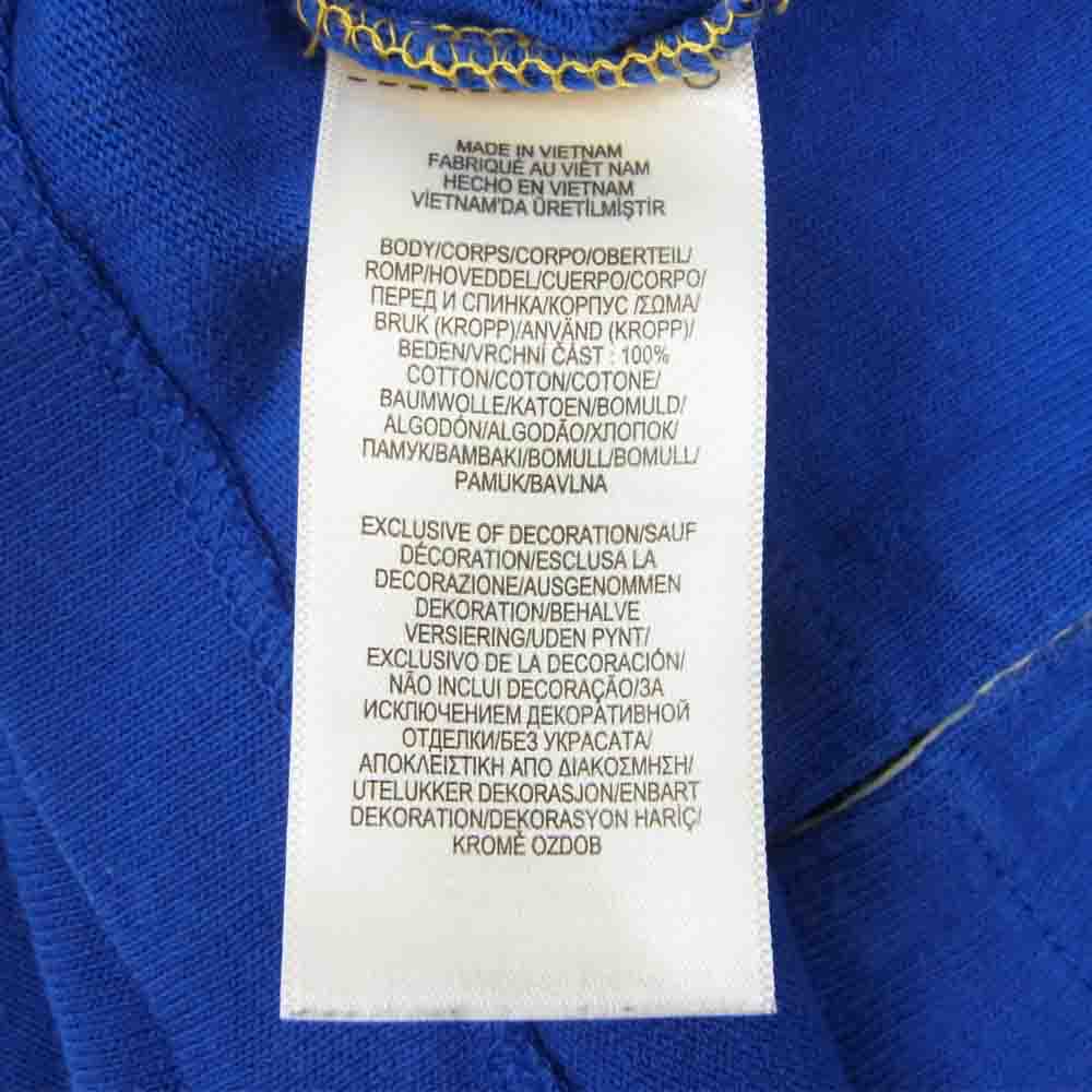 POLO RALPH LAUREN ポロ・ラルフローレン ロゴ 長袖 ポロシャツ イエロー系 ブルー系【中古】