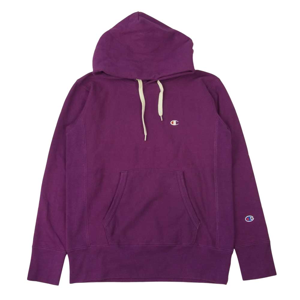 Champion チャンピオン 19AW C8-Q101 リバースウィーブ プルオーバー パーカー パープル系 S【中古】