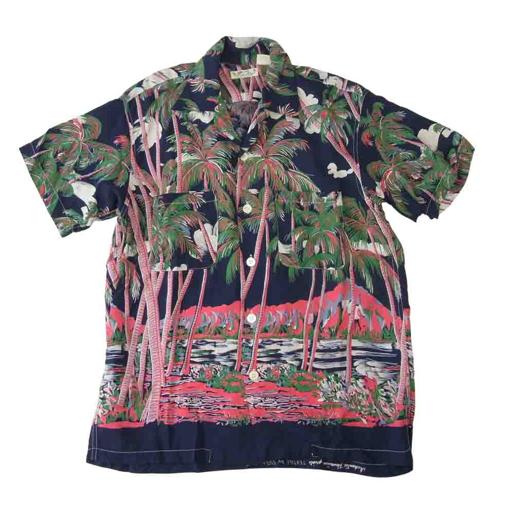 SUN SURF サンサーフ 半袖 アロハ ハワイアン シャツ マルチカラー系【中古】