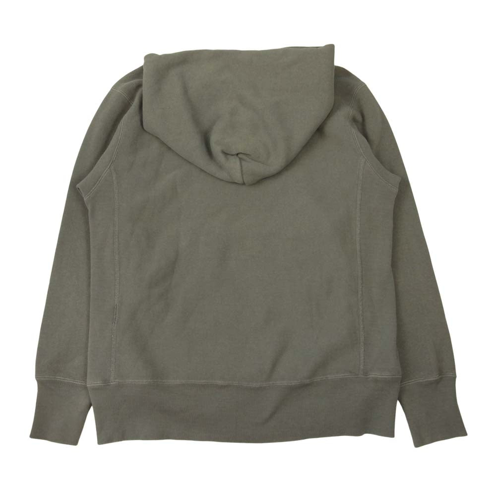 Champion チャンピオン 青タグ ロゴ刺繍 リバースウィーブ プルオーバー パーカー グレー系 M【中古】