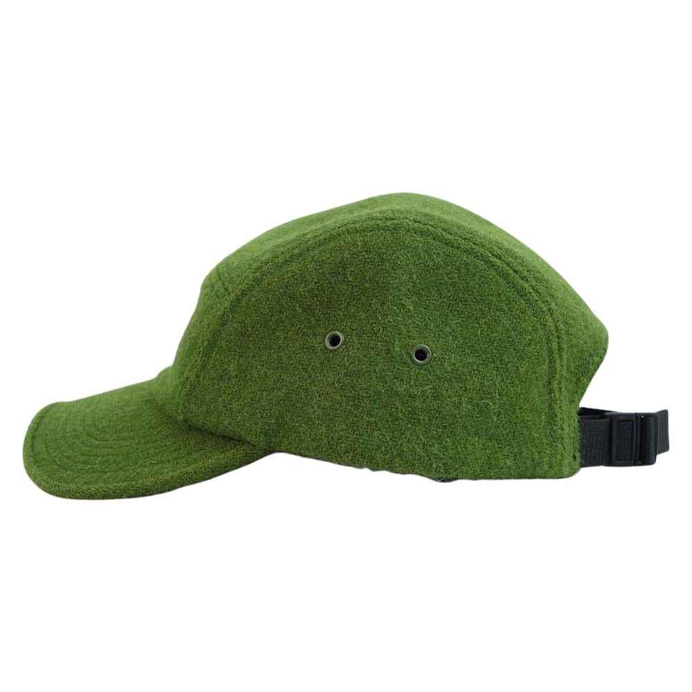 Supreme シュプリーム 16AW × HARRIS TWEED FEATHERWEIGHT WOOL CAMP CAP ハリスツイード フェザーウェイト ウール キャンプ キャップ グリーン系【中古】
