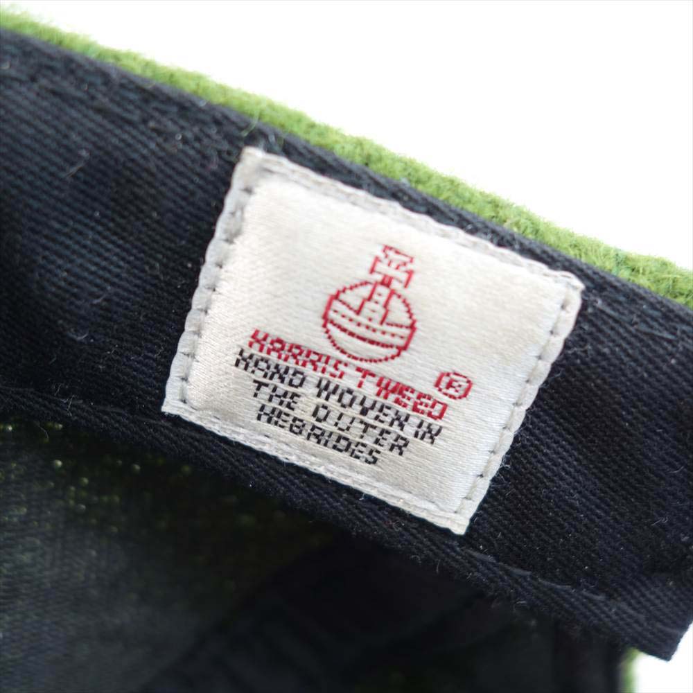 Supreme シュプリーム 16AW × HARRIS TWEED FEATHERWEIGHT WOOL CAMP CAP ハリスツイード フェザーウェイト ウール キャンプ キャップ グリーン系【中古】