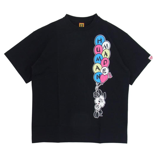 HUMAN MADE ヒューマンメイド XX23TE001 ×VERDY ヴェルディ Vick S/S T-SHIRT プリント 半袖 Tシャツ M ブラック系 M【美品】【中古】