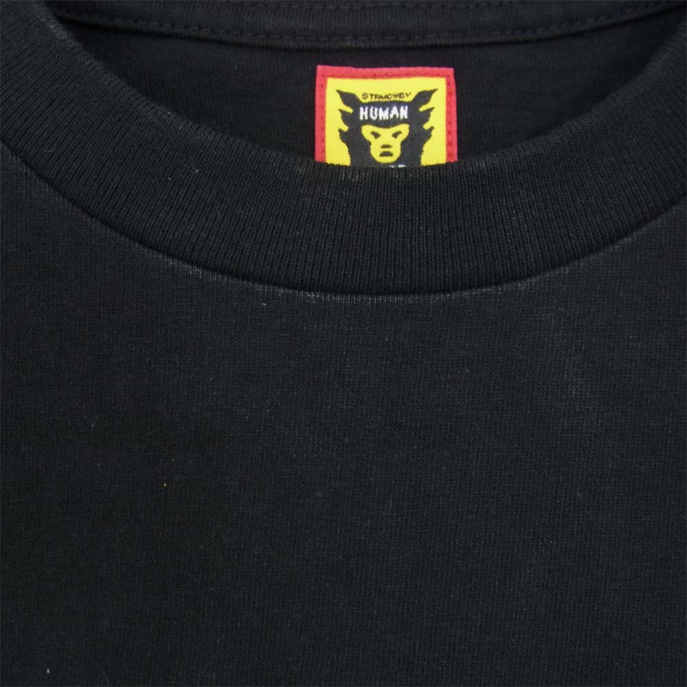 HUMAN MADE ヒューマンメイド XX23TE001 ×VERDY ヴェルディ Vick S/S T-SHIRT プリント 半袖 Tシャツ M ブラック系 M【美品】【中古】
