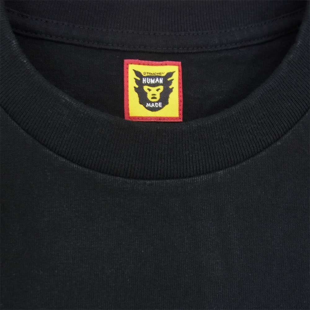 HUMAN MADE ヒューマンメイド XX23TE001 ×VERDY ヴェルディ Vick S/S T-SHIRT プリント 半袖 Tシャツ L ブラック系 L【美品】【中古】