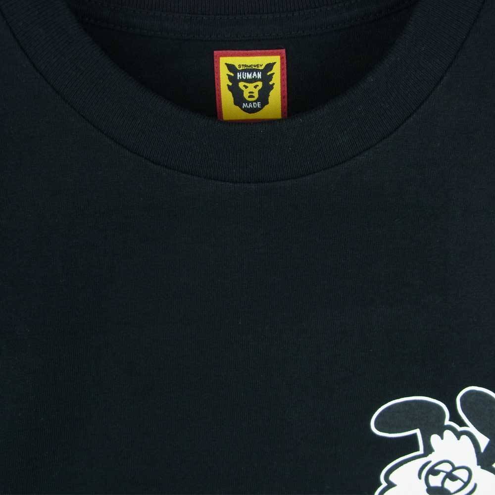 HUMAN MADE ヒューマンメイド XX23CS003 VERDY ヴェルディ Vick Long Sleeve T-SHIRT 袖プリント 長袖 Tシャツ ブラック系 M【美品】【中古】