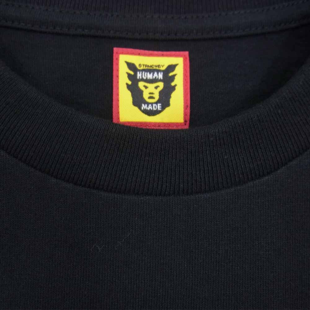 HUMAN MADE ヒューマンメイド XX23CS003 ×VERDY ヴェルディ Vick Long Sleeve T-SHIRT 袖プリント 長袖 Tシャツ M ブラック系 M【美品】【中古】