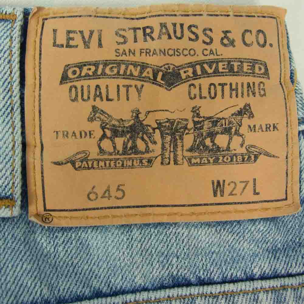 Levi's リーバイス 19434-0005 LVC トルコ製 1970年モデル 645 LOUISE’S PAIR オレンジタブ デニムパンツ インディゴブルー系 27【中古】