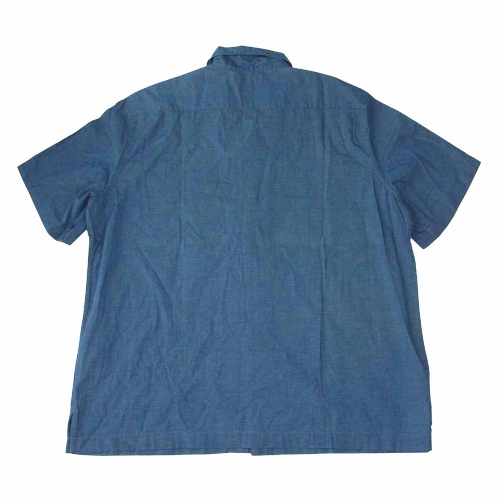 Levi's リーバイス A0487-0000 スリランカ製 MADE & CRAFTED メイドアンドクラフテッド WOVEN KYUSHU MOJ 半袖シャツ インディゴブルー系 L【中古】