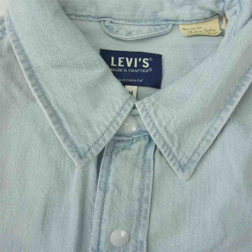 Levi's リーバイス 21257-0000 トルコ製 MADE & CRAFTED メイドアンドクラフテッド  MOUNTAIN SHIRT MAMMOTH マウンテン シャツ インディゴブルー系 M【中古】
