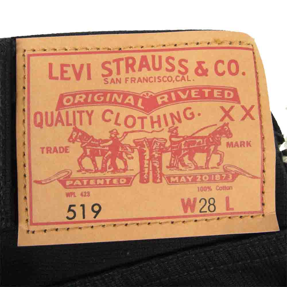 Levi's リーバイス 51860-0030 LVC トルコ製 519 BEDFORD PANT ベッドフォード ピケ パンツ ブラック系 28【美品】【中古】