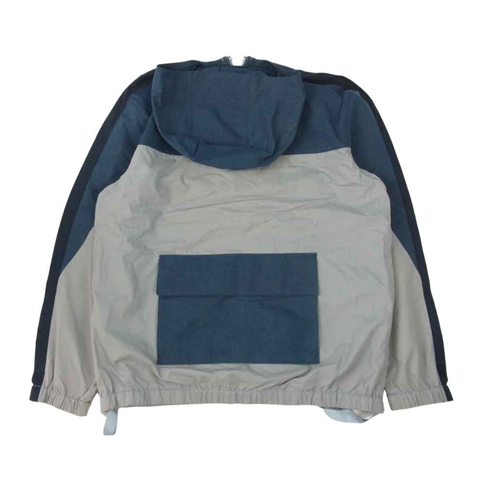 Levi's リーバイス 84570-0000 中国製 MADE & CRAFTED メイドアンドクラフテッド フーデット ポップ オーバー アノラック パーカー グレー系 インディゴブルー系 S【中古】