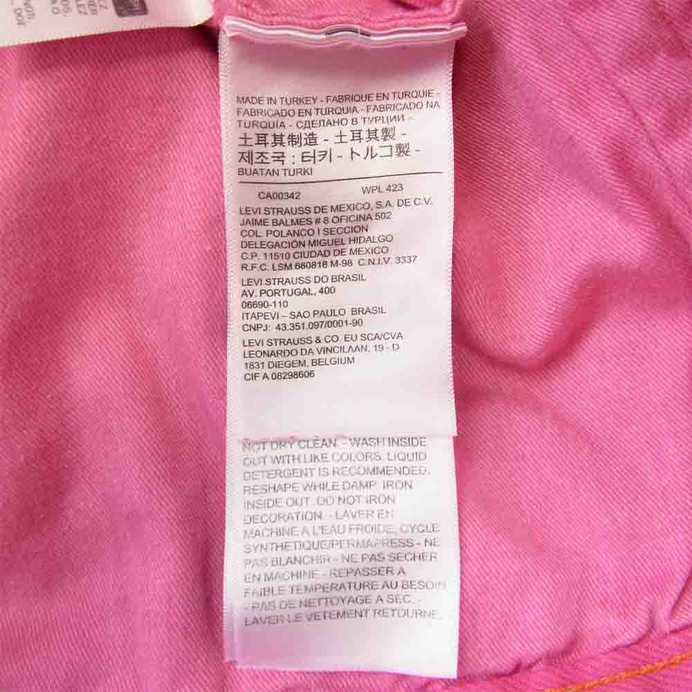Levi's リーバイス 21792-0002 × HERON PRESTON ヘロンプレストン Trucker Jacket トラッカージャケット ピンク系 XS【中古】