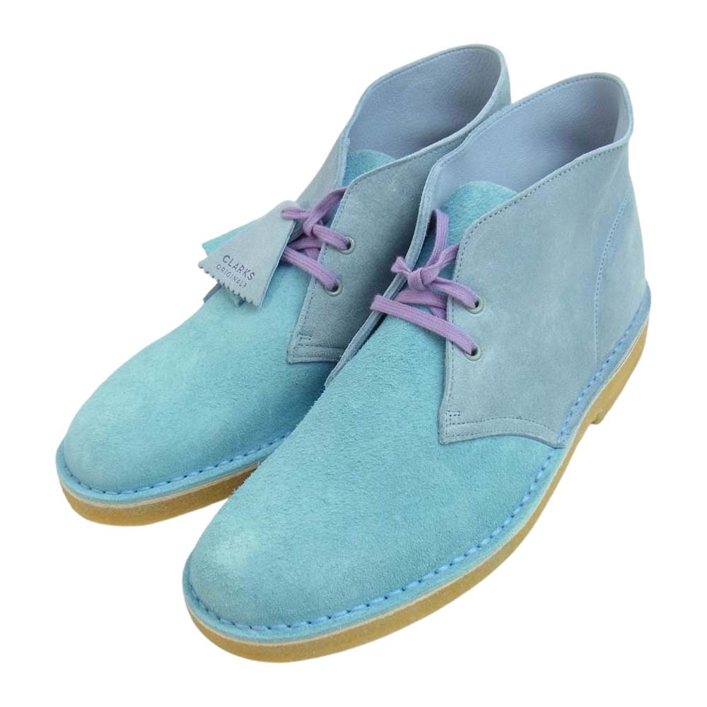 Levi's リーバイス × CLARKS クラークス DeserT boot デザート ブーツ ライトブルー系 US10 1/2【極上美品】【中古】