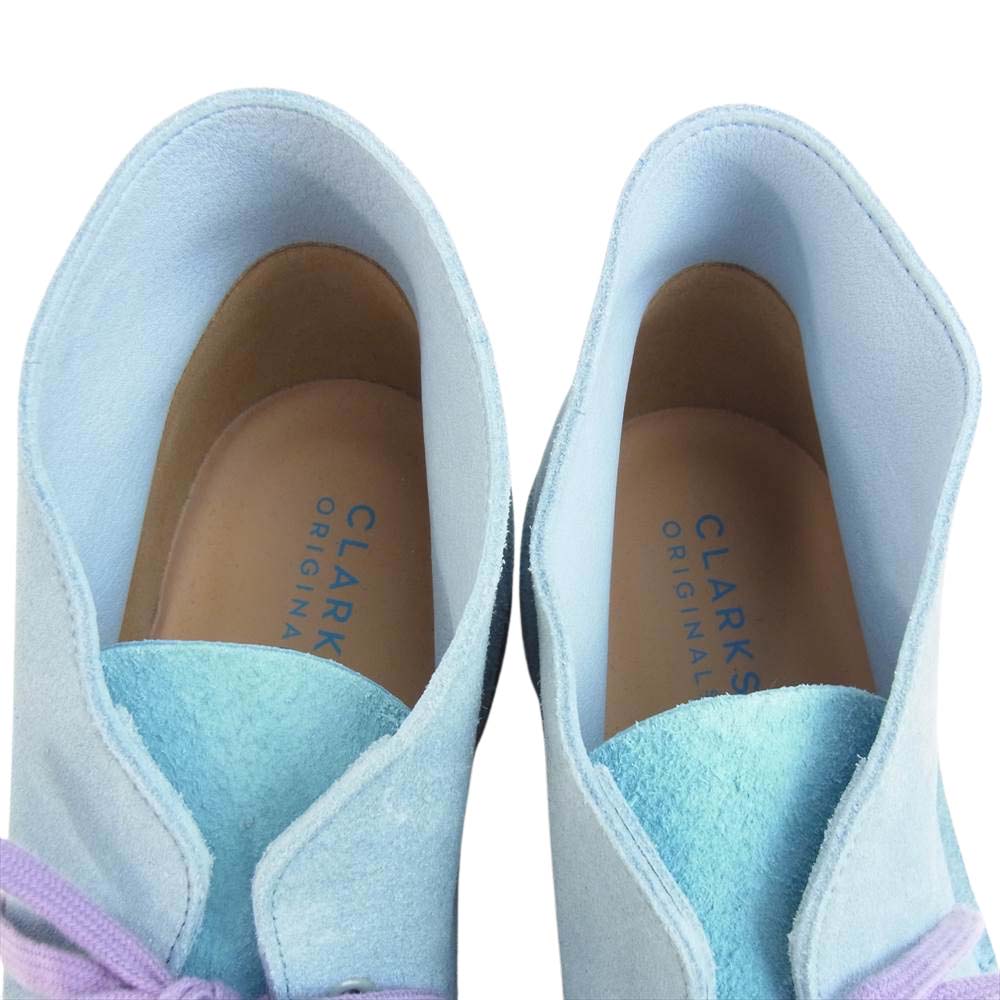 Levi's リーバイス × CLARKS クラークス DeserT boot デザート ブーツ ライトブルー系 US10 1/2【極上美品】【中古】