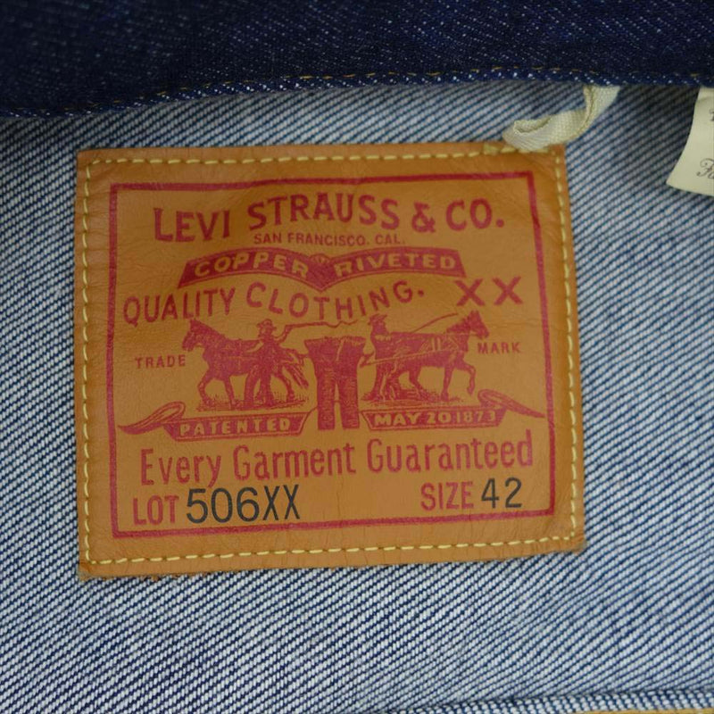 Levi's リーバイス 70506-0024 LVC トルコ製 1936年モデル 1st TYPE ファースト デニム ジャケット インディゴブルー系 L/G【中古】