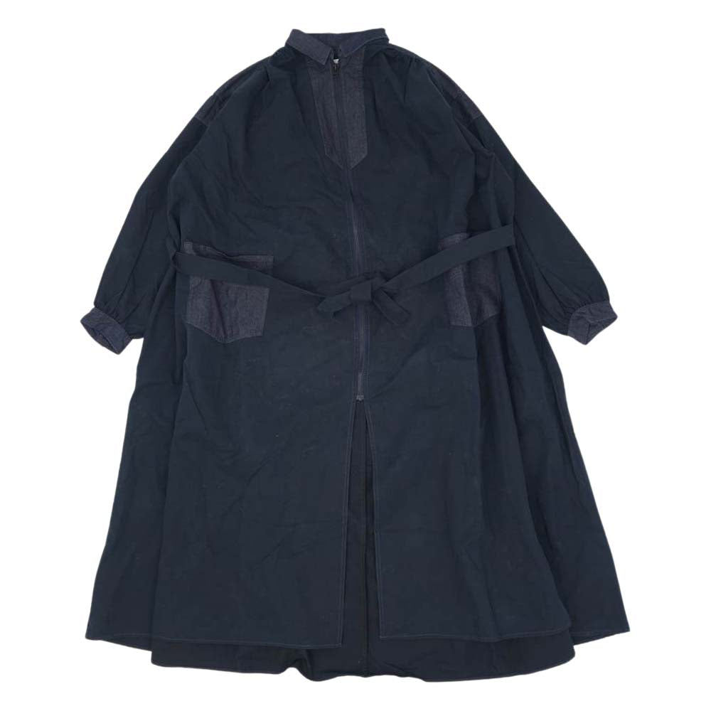 WHITE MOUNTAINEERING ホワイトマウンテニアリング 17937-0003 × LEVI'S made&crafted リーバイス メイドアンドクラフテッド ナイロン デニム 切替 コート インディゴブルー系 M【中古】