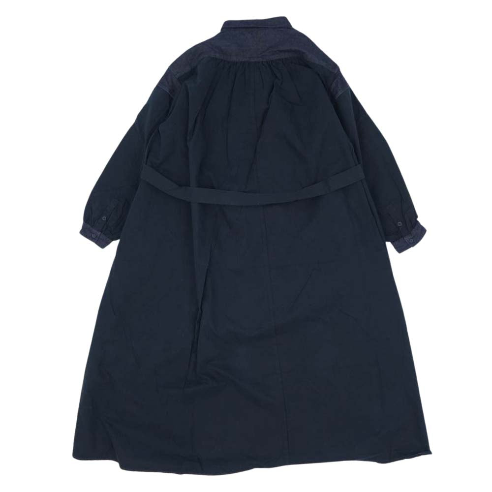 WHITE MOUNTAINEERING ホワイトマウンテニアリング 17937-0003 × LEVI'S made&crafted リーバイス メイドアンドクラフテッド ナイロン デニム 切替 コート インディゴブルー系 M【中古】