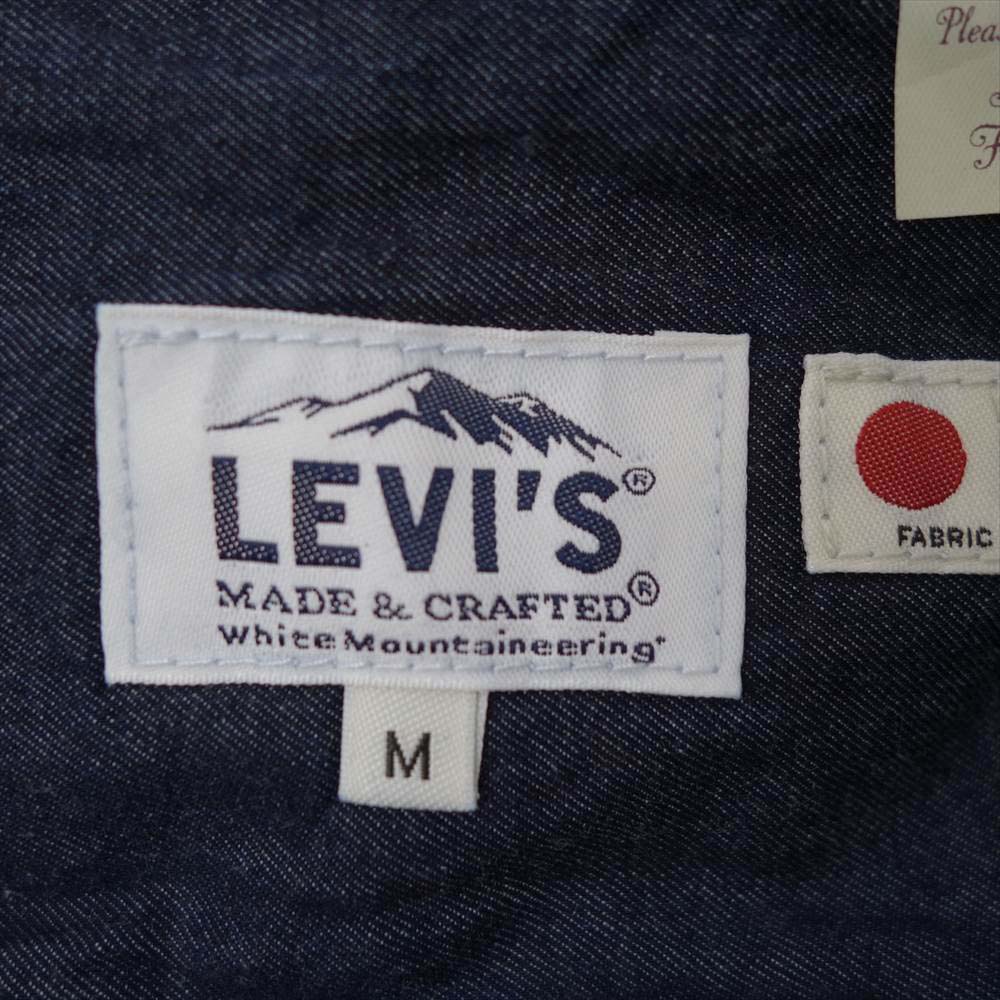 WHITE MOUNTAINEERING ホワイトマウンテニアリング 17937-0003 × LEVI'S made&crafted リーバイス メイドアンドクラフテッド ナイロン デニム 切替 コート インディゴブルー系 M【中古】