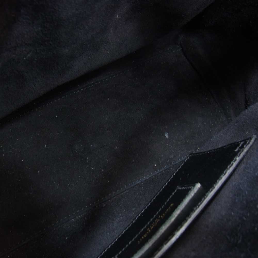SAINT LAURENT サンローラン ベイビーダッフル ミニ ボストン 2WAY ショルダー バッグ ブラック系【中古】