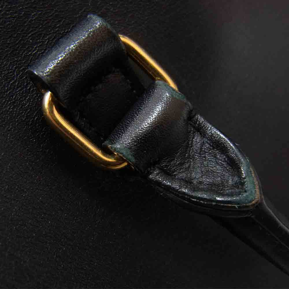SAINT LAURENT サンローラン ベイビーダッフル ミニ ボストン 2WAY ショルダー バッグ ブラック系【中古】
