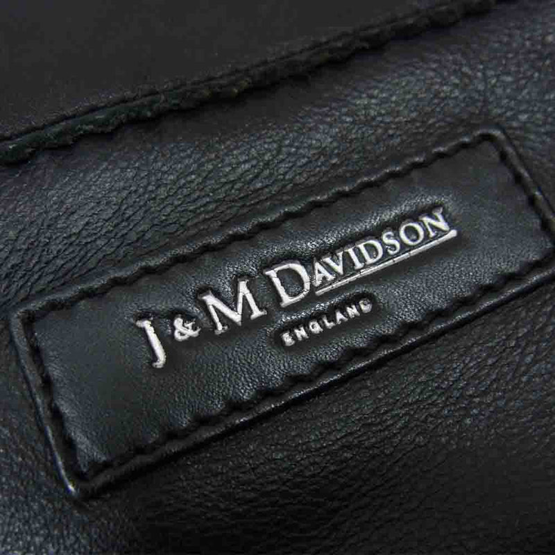 J&M Davidson ジェイアンドエムデヴィッドソン RIO リオ フリンジ レザー 巾着 ハンドバッグ ブラック系【中古】