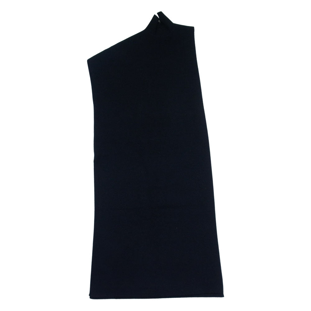 JIL SANDER ジルサンダー JSWP754351 WPY2002892 国内正規品 イタリア製 右開き ノースリーブ アシンメトリー ウール ワンピース ブラック系 XS【中古】